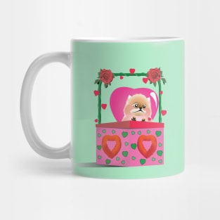 Puppy Pomeranian Valentine Mug